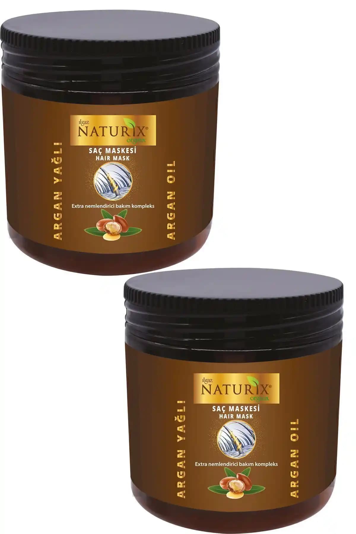 Ilgaz Naturix Organix Doğal Argan Yağlı Saç Maskesi 500 ml Saç Bakım ve Onarım Ürünü