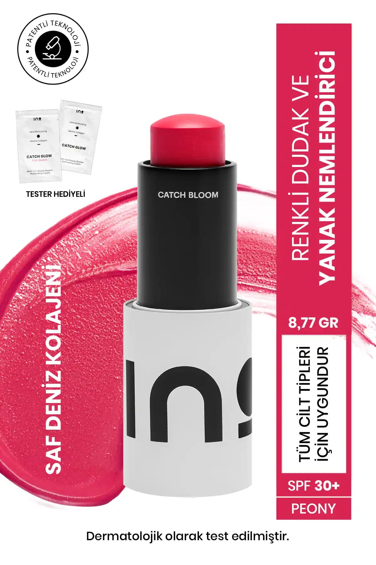 INO Kozmetik Peony Stick Nemlendirici: Doğal Görünüm ve Güneş Koruma Sağlayan Pratik Cilt Bakım Ürünü