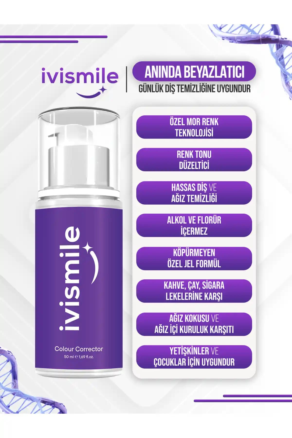 İvismile Anında Etkili Diş Beyazlatıcı Jel ile Gülüşünüzü Yeniden Parlatın