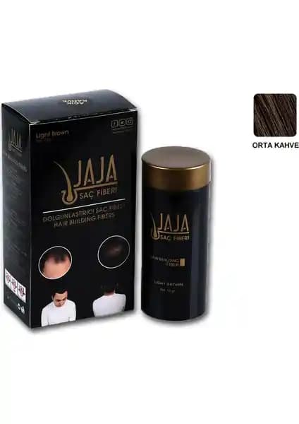 Jaja 50g Orta Kahve Saç Tozu - Doğal Görünüm ve Dolgunluk Sağlayan Saç Destek Ürünü