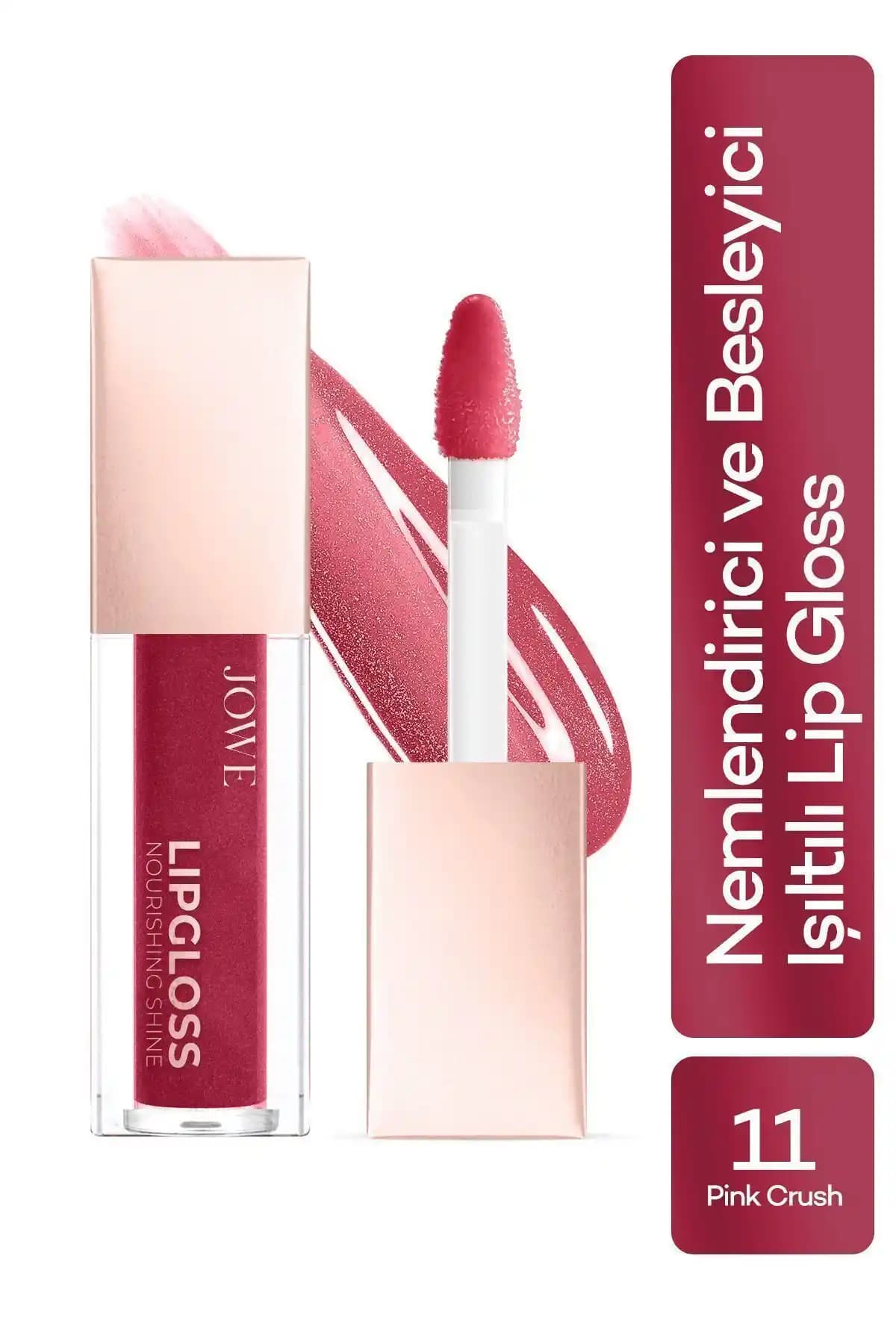 JOWE Lipgloss Pink Crush Dudak Parlatıcı ile Doğal ve Parlak Dudaklara Ulaşın