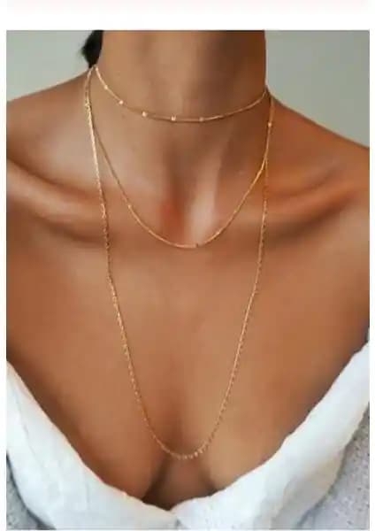 Kadın Şeri Kolye: Zarif ve Dayanıklı Altın Renkli Tasarım