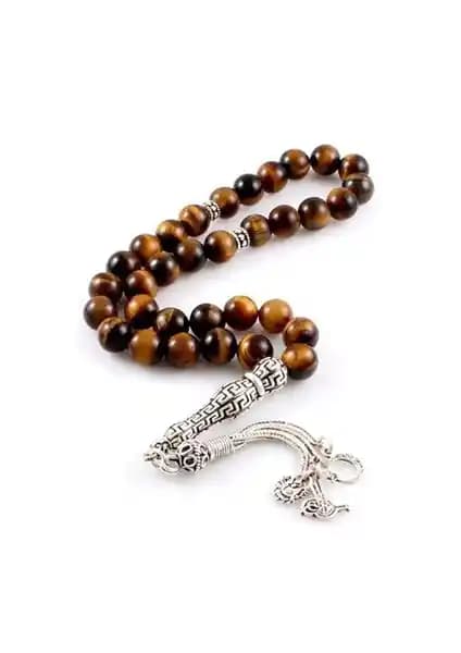 Kaplan Gözü Doğal Taş Tesbih Pts307: Estetik ve Spiritüel Değerleriyle Öne Çıkan Aksesuar