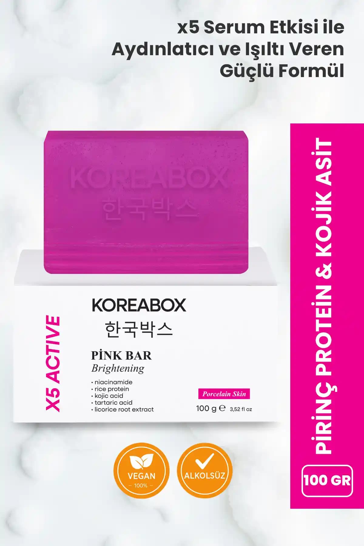 KOREABOX 100 Gr Aydınlatıcı Ton Eşitleyici Cilt Parlaklığı ve Işıltı Sağlar