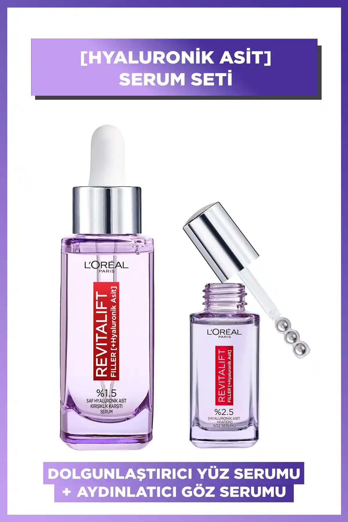 L'Oreal Paris Revitalift Filler %1.5 Saf Hyaluronik Asit Serumu ve Göz Serumu Tanıtımı