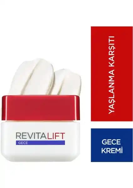 L'Oréal Paris Revitalift Gece Bakım Kremi: Cilt Yenileme ve Sıkılaştırma Özellikleri