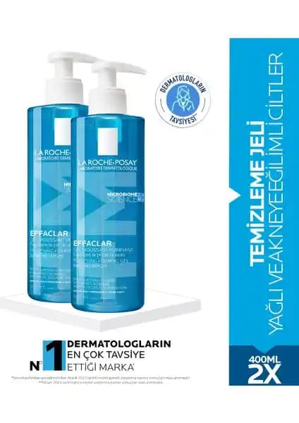 La Roche-Posay Effaclar Jel Temizleme Jeli Yağlı ve Akneye Eğilim Gösteren Ciltler İçin