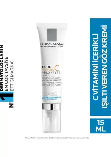 La Roche-Posay Redermic C Yeux Göz Bakım Kremi: C Vitamini ile Göz Çevresi Yenilenmesi ve Canlanması