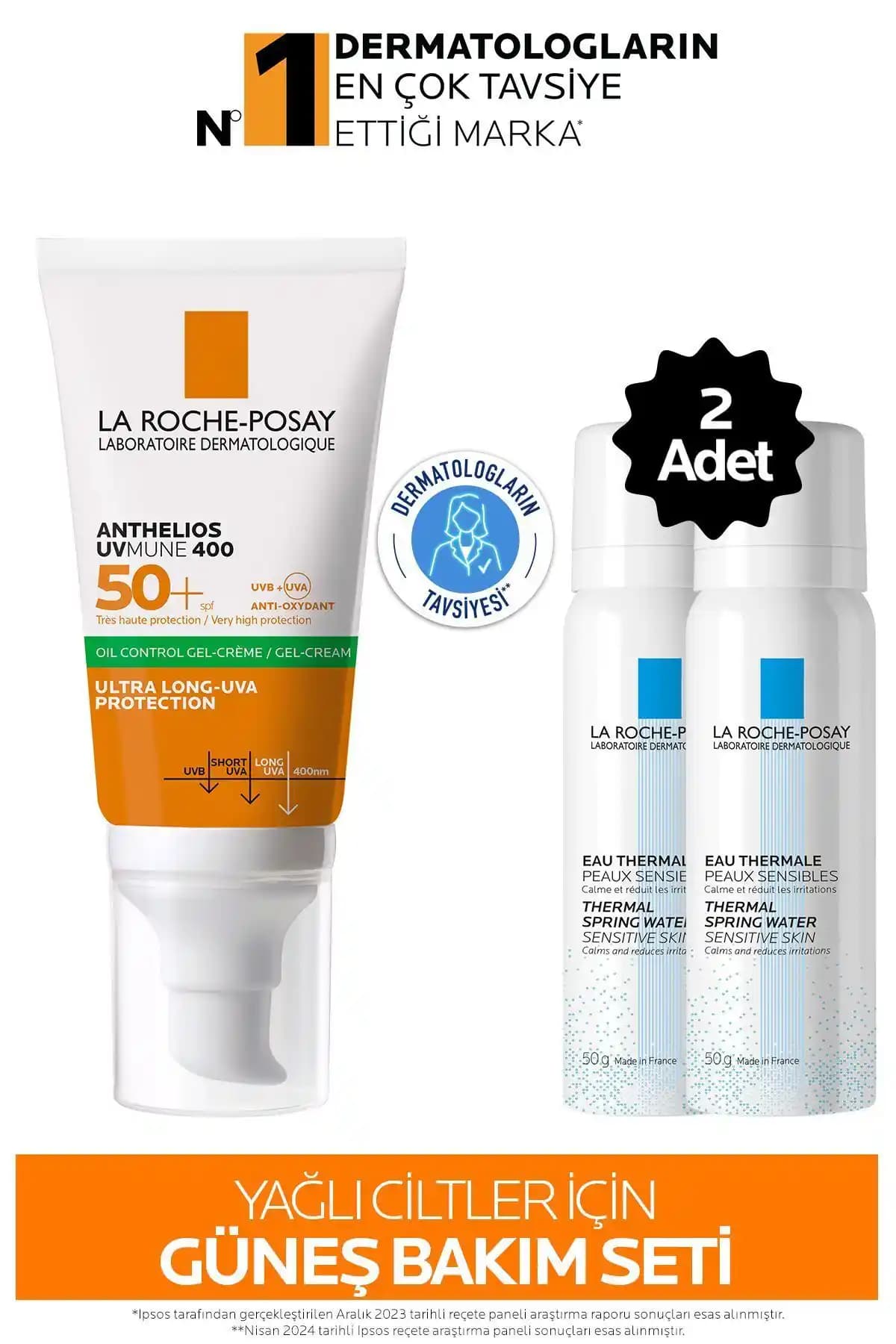 La Roche Posay Yağlı Ciltler İçin Gelişmiş Bakım Seti Güneş Koruma ve Ferahlık Sağlar