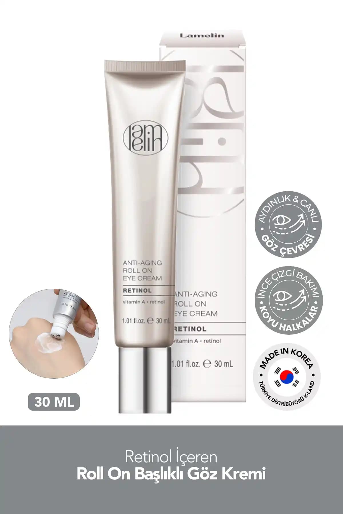 Lamelin Milia ve Leke Karşıtı Retinol Göz Kremi: Hassas Göz Çevresi İçin Güvenilir Bakım Çözümü