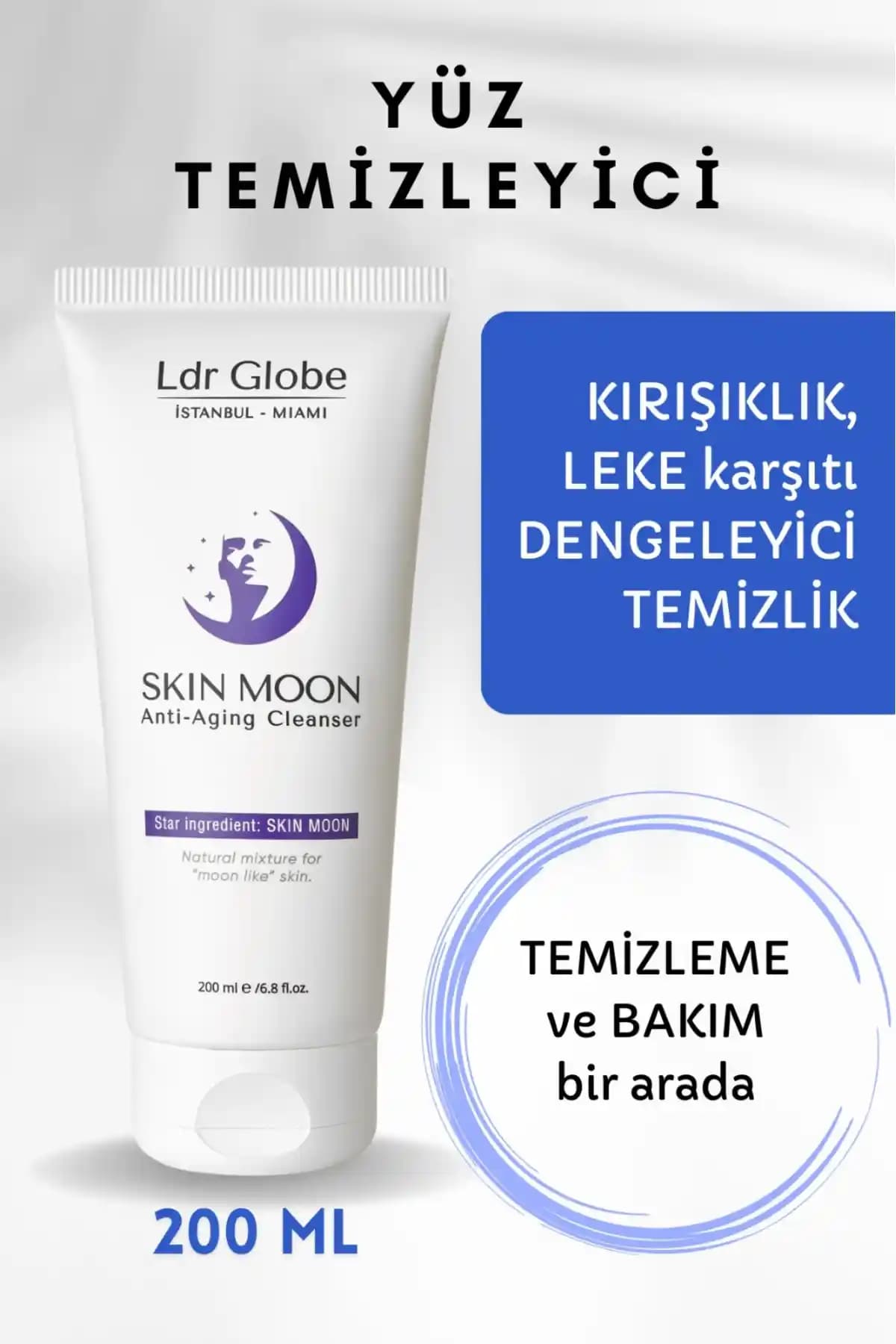 LDR Globe Kırışıklık ve Leke Karşıtı Yüz Temizleyici - Günlük Cilt Bakımı İçin Uygun