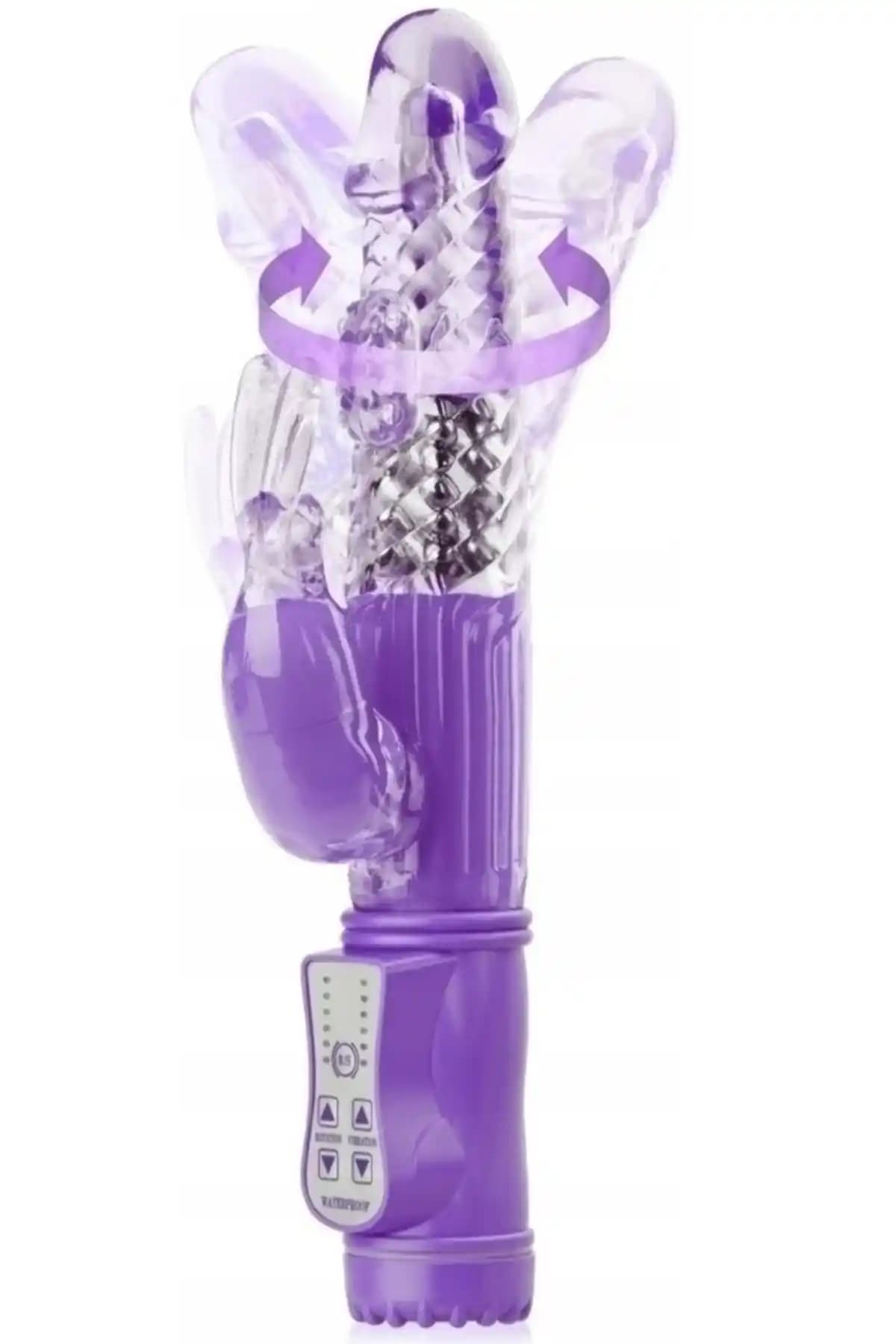 Lolita Shop Çift Motorlu Oynar Başlıklı Vibratör ile Çok Fonksiyonlu Uyarım Deneyimi