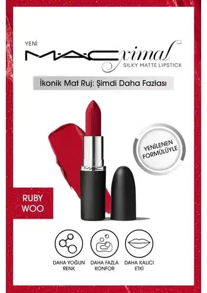 MAC Ximal Silky Matte Ruj: Yoğun Pigmentli, Bakımlı ve Sürdürülebilir Dudak Makyajı