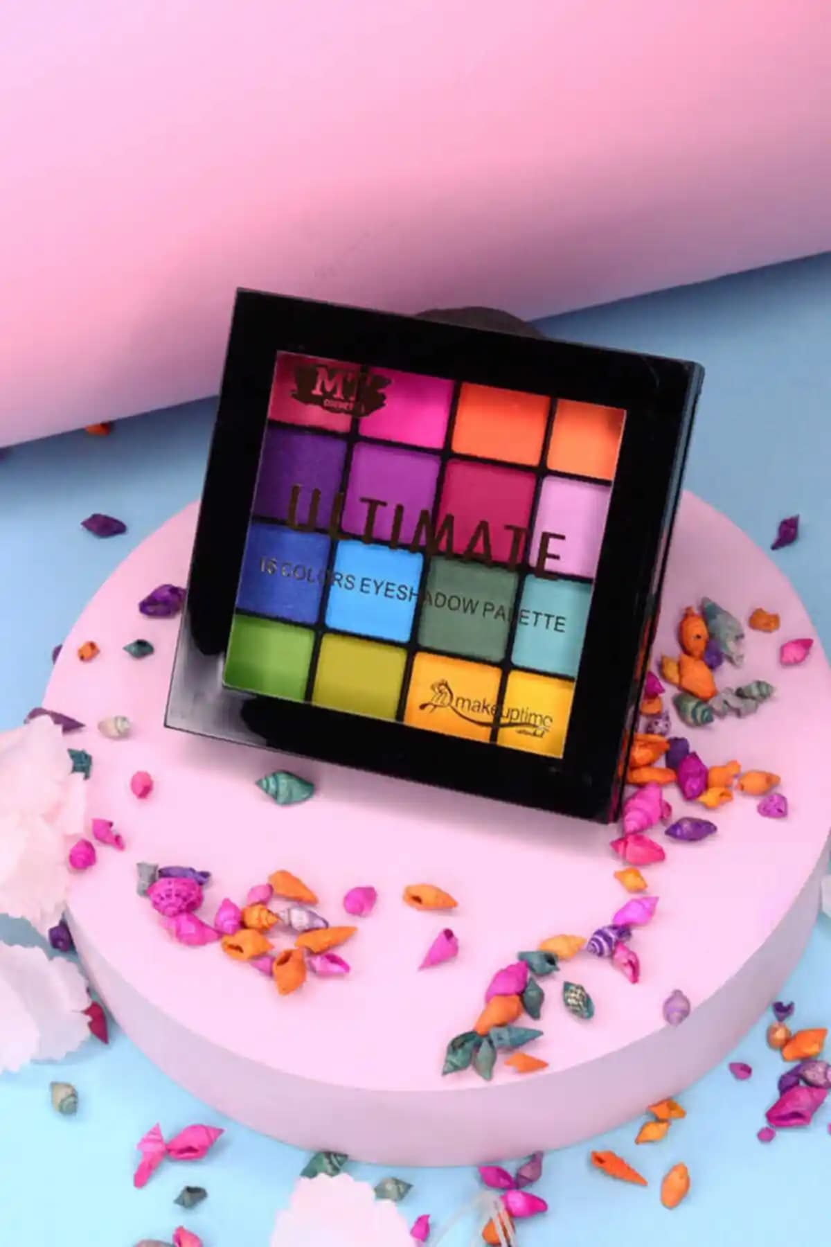 Makeuptime Unicorn Renkli 16'lı Far Paleti: Canlı Renkler ve Yüksek Pigmentasyon Özelliği