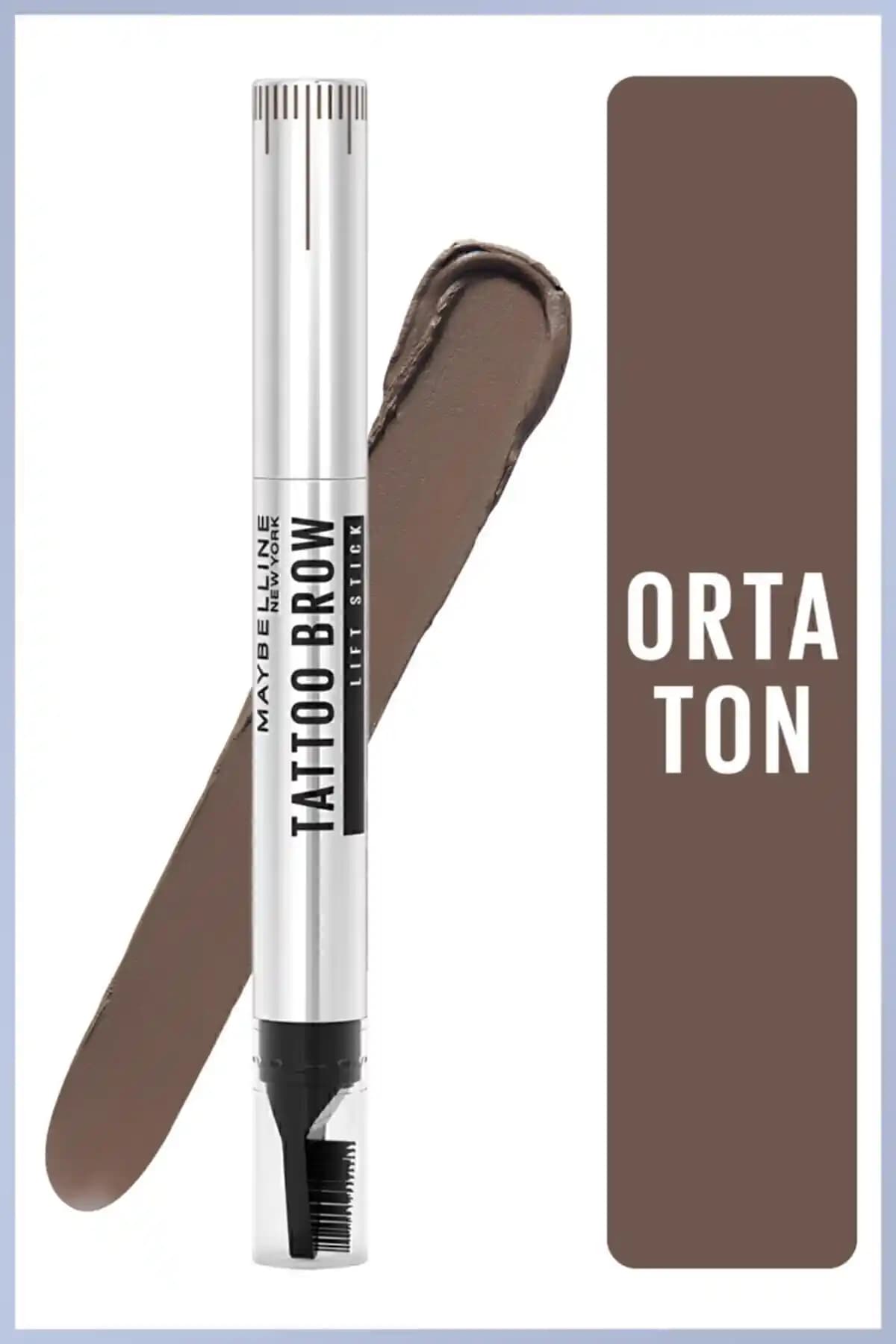 Maybelline New York Tattoo Brow Lift Stick 03 Medium Brown ile Doğal ve Kalıcı Kaş Şekillendirme