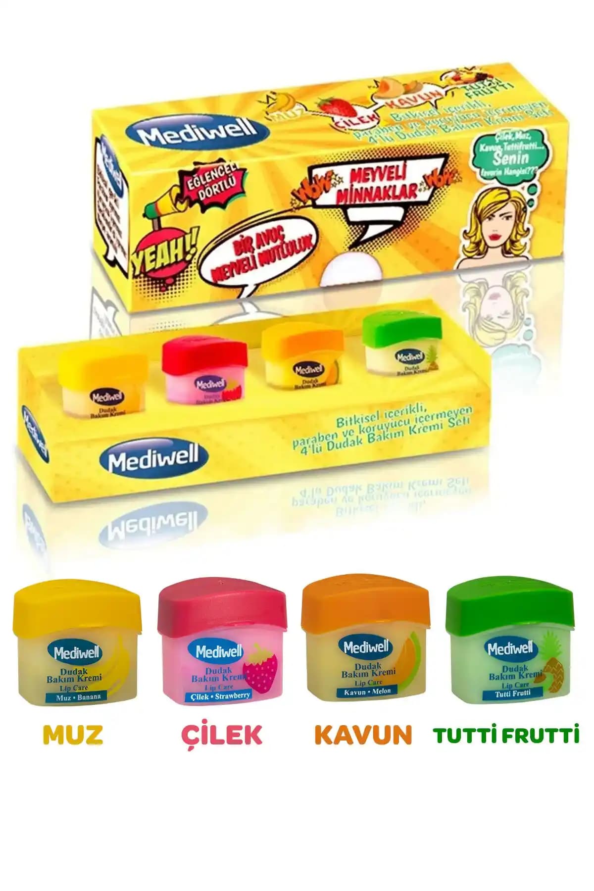 Mediwell Dudak Bakım Kremi Doğal İçeriklerle Nemlendirme ve Koruma Sağlar