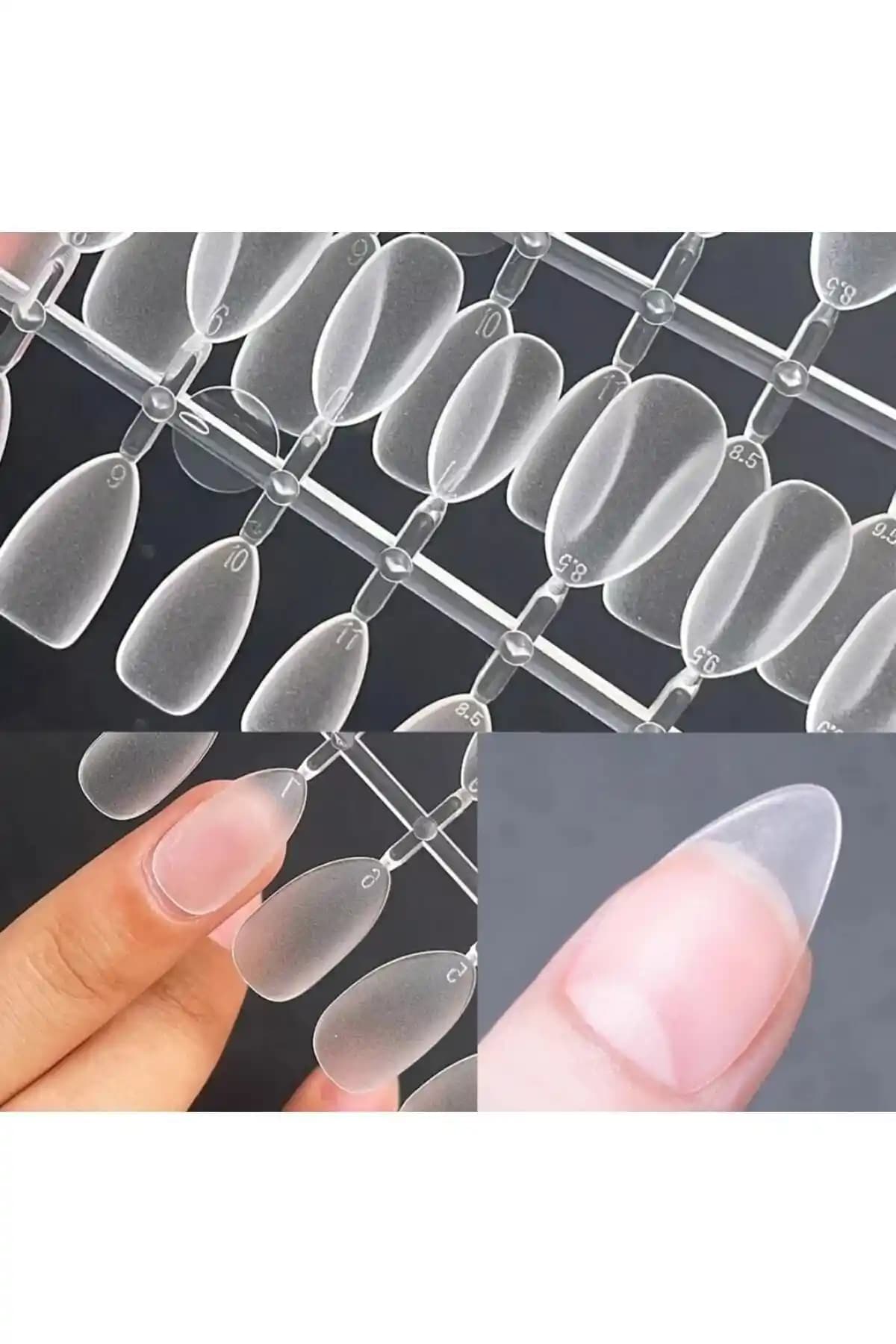 Monalisa Kadın 100'lü Takma Şeffaf Tırnak Seti: Modern ve Dayanıklı Aksesuar Seçeneği
