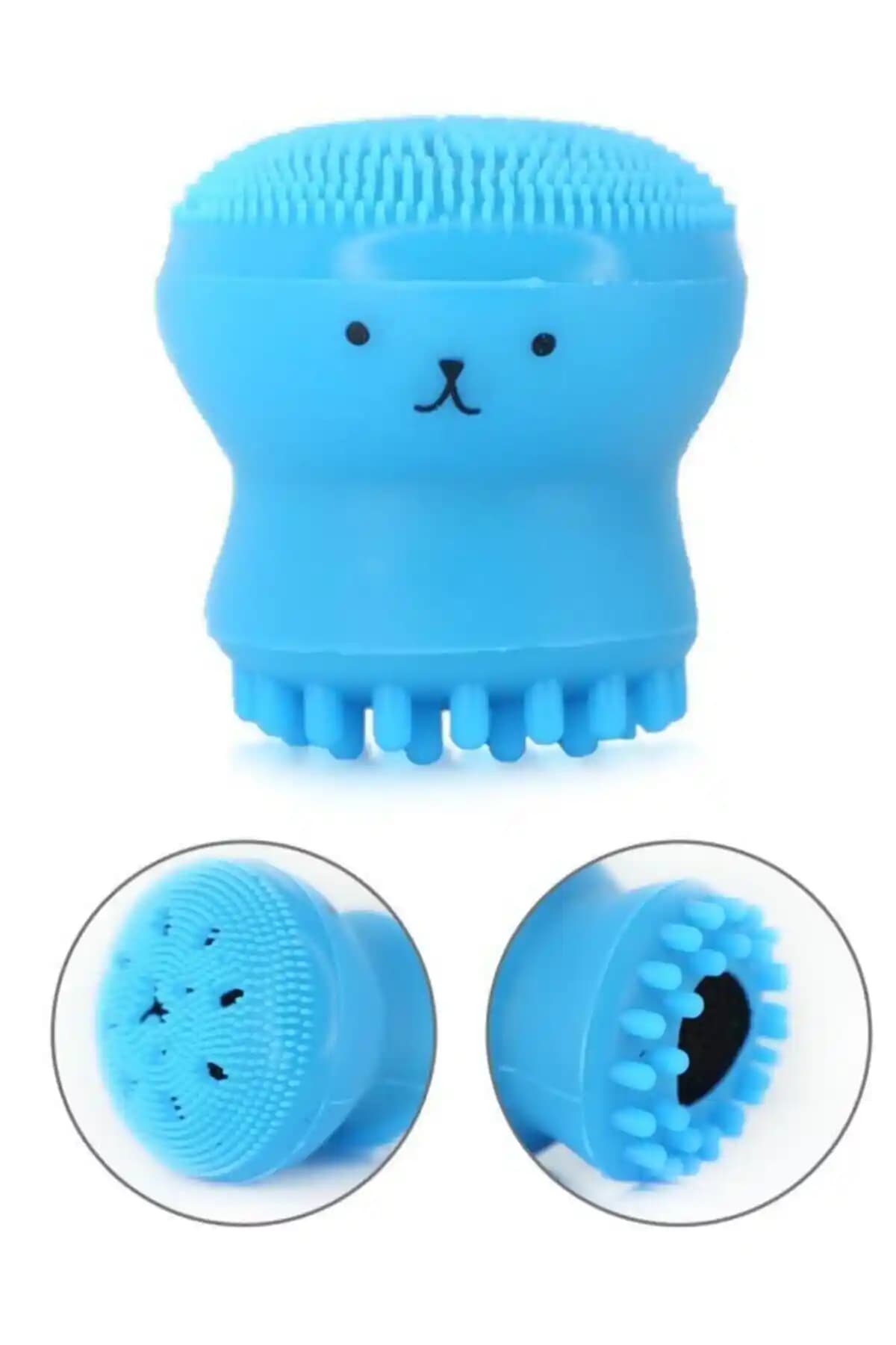 MUJGAN Ahtapot Şekilli Silikon Yüz Temizleme Fırçası Cilt Bakımında Yenilikçi ve Pratik Kullanım