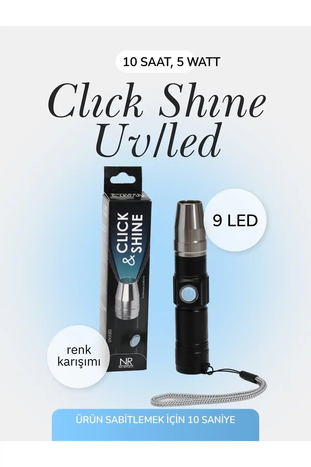 Nail Republic Click Shine L-10 UV/LED Tırnak Kurutucu Profesyonel ve Pratik Kullanım İçin