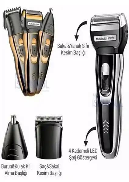 Nanopro 3 Başlıklı Şarjlı Tıraş Makinesi: Çok Yönlü ve Modern Tasarım ile Bakım Kolaylığı