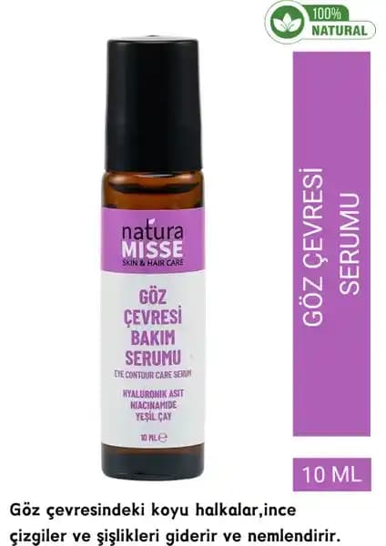 Naturamisse Göz Çevresi Bakım Serumu Hyaluronik Asit ile Doğal ve Etkili Göz Bakımı