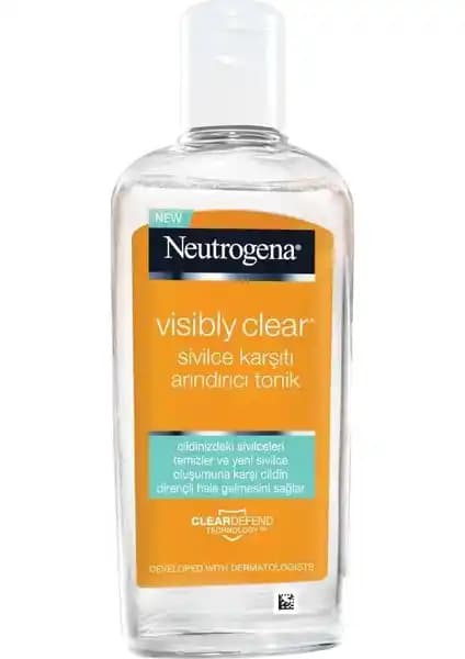 Neutrogena 200 ml Arındırıcı Tonik Siyah Noktalar ve Sivilcelerle Mücadelede Etkili Cilt Temizleme Çözümü