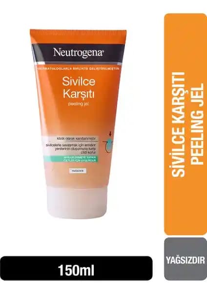 Neutrogena Visibly Clear Peeling Jel Hassas ve Sivilce Eğilimli Ciltler İçin Etkili Temizlik Çözümü