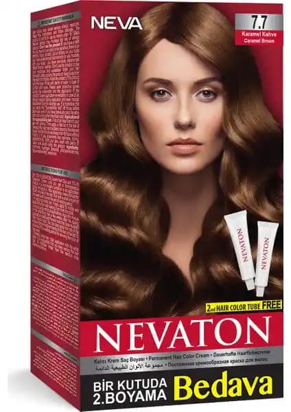 Nevacolor Nevaton Set Boya 7.7: Uzun Süre Kalıcı ve Doğal Kahve Tonları