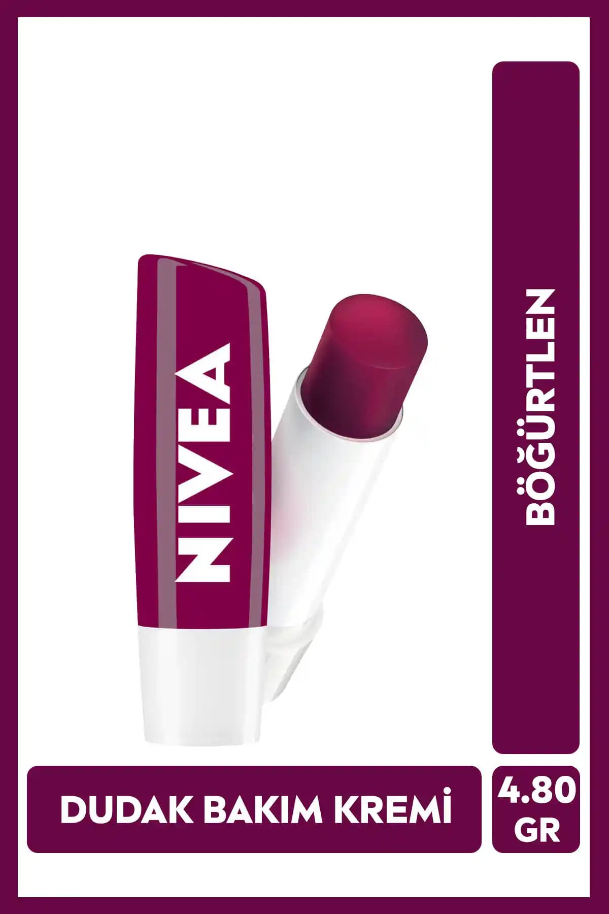 NIVEA Böğürtlen Renkli Dudak Bakım Kremi: Nemlendirici ve Doğal Renk Veren Ürün