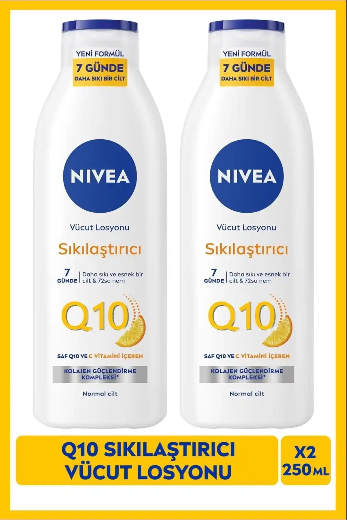 NIVEA Q10 Sıkılaştırıcı Vücut Losyonu: Elastikiyet ve Nemlendirme İçin Güvenilir Çözüm