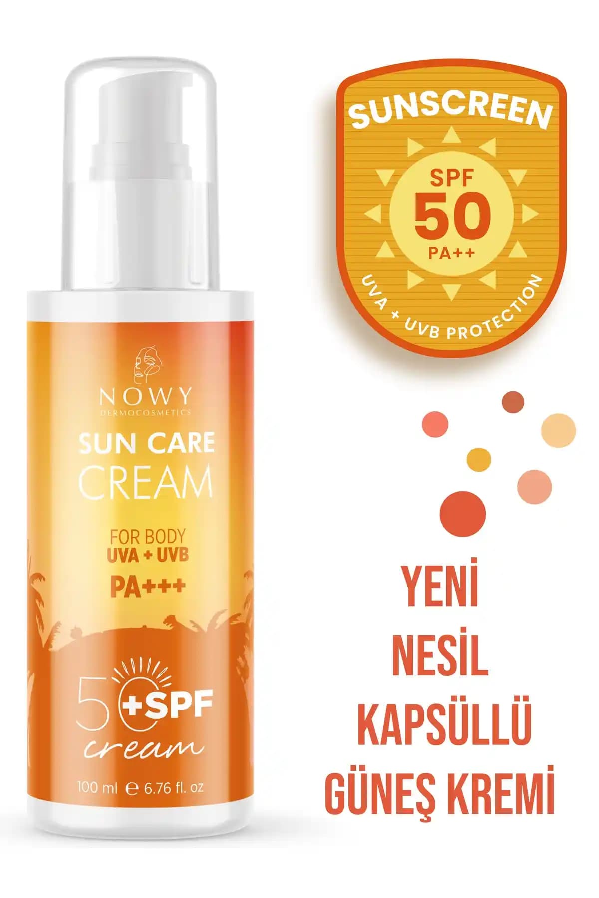 Nowy SPF 50 UVB UVA Yüksek Koruma Güneş Kremi: Etkili ve Güvenilir Güneş Koruyucu Ürün