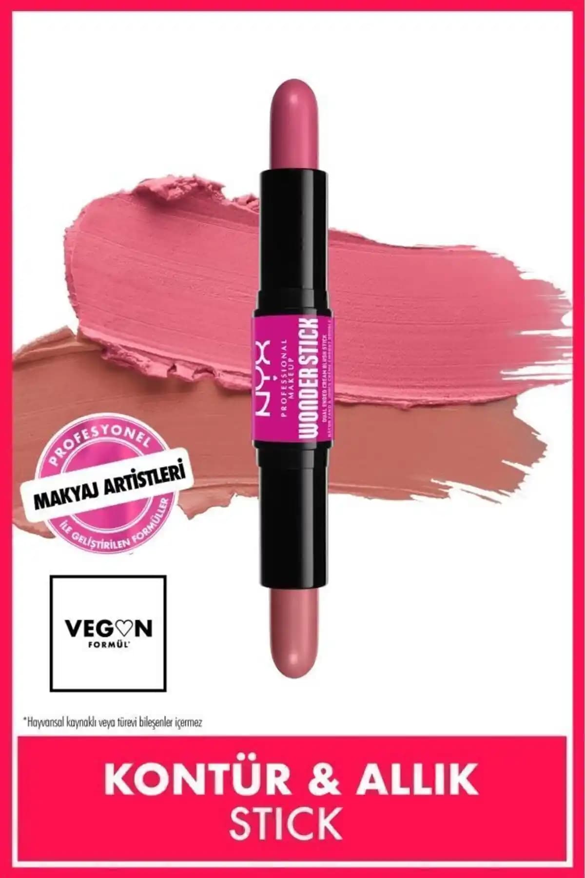 NYX Wonder Stick Çift Taraflı Krem Allık ile Doğal ve Çekici Makyaj Deneyimi