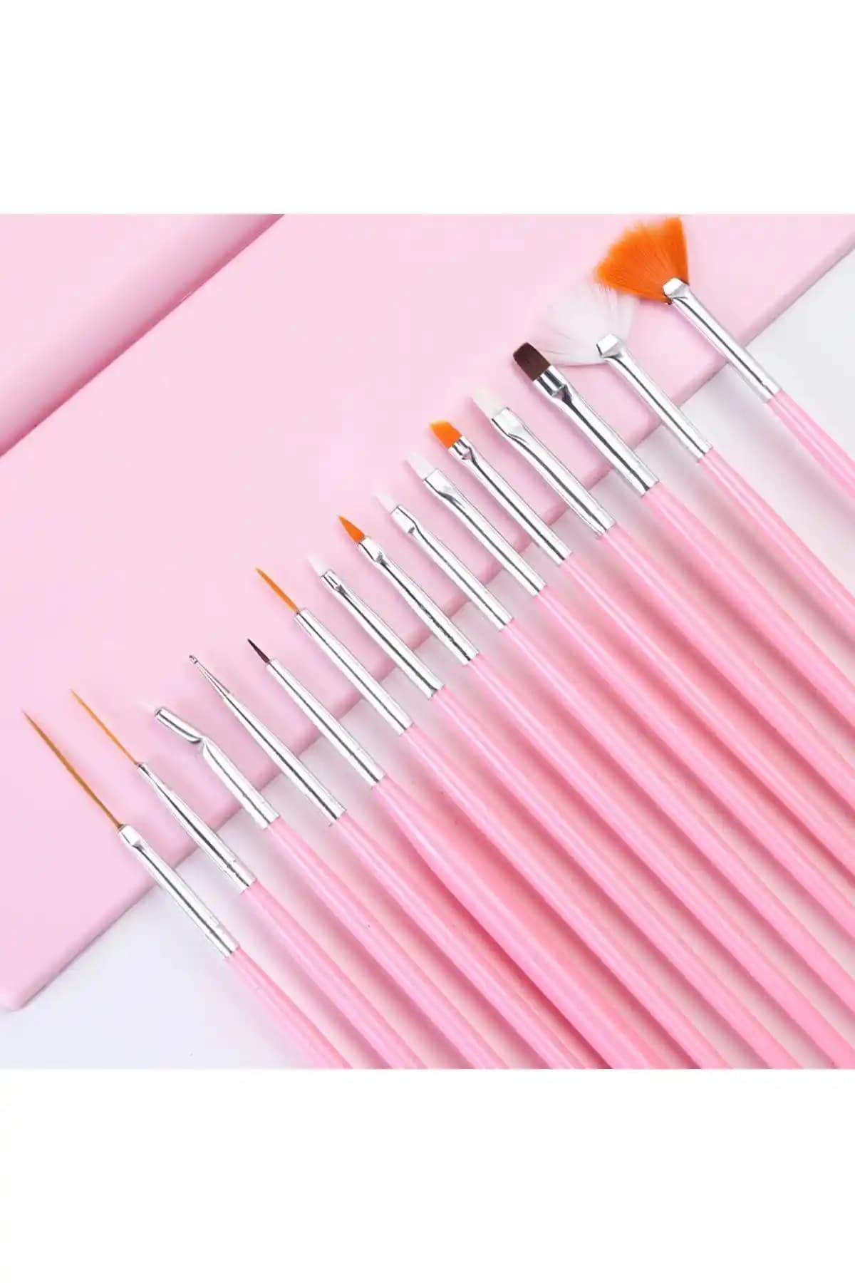 Ocean Tırnak Desen Fırçası Seti 15 Parça Profesyonel ve Yaratıcı Tırnak Sanatı Araçları