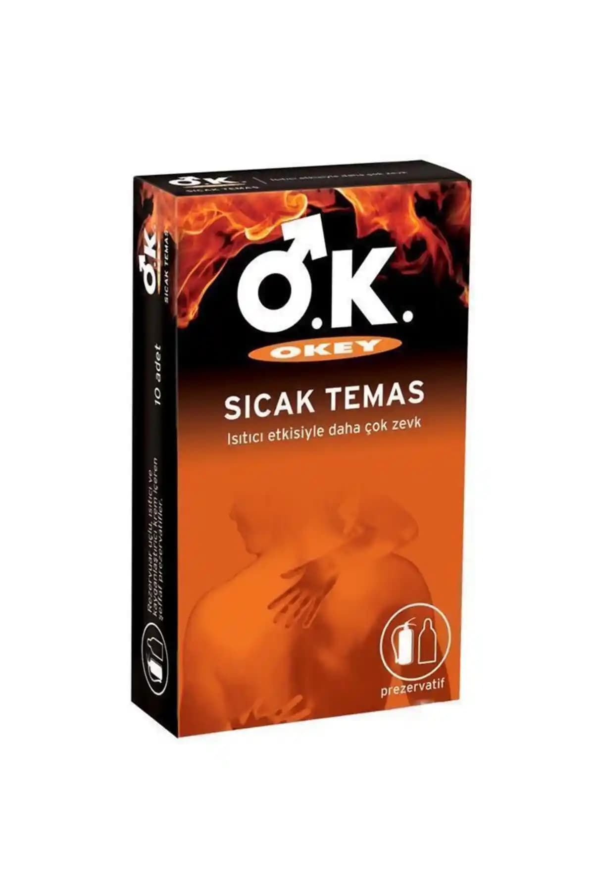 Okey Sıcak Temas Prezervatif 10'lu İnce ve Güvenli Cinsel Sağlık Ürünü
