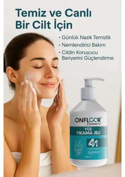 Onfloor Yüz Yıkama Jeli: Akne ve Yağlı Ciltler İçin Derinlemesine Temizlik ve Canlılık Sağlar