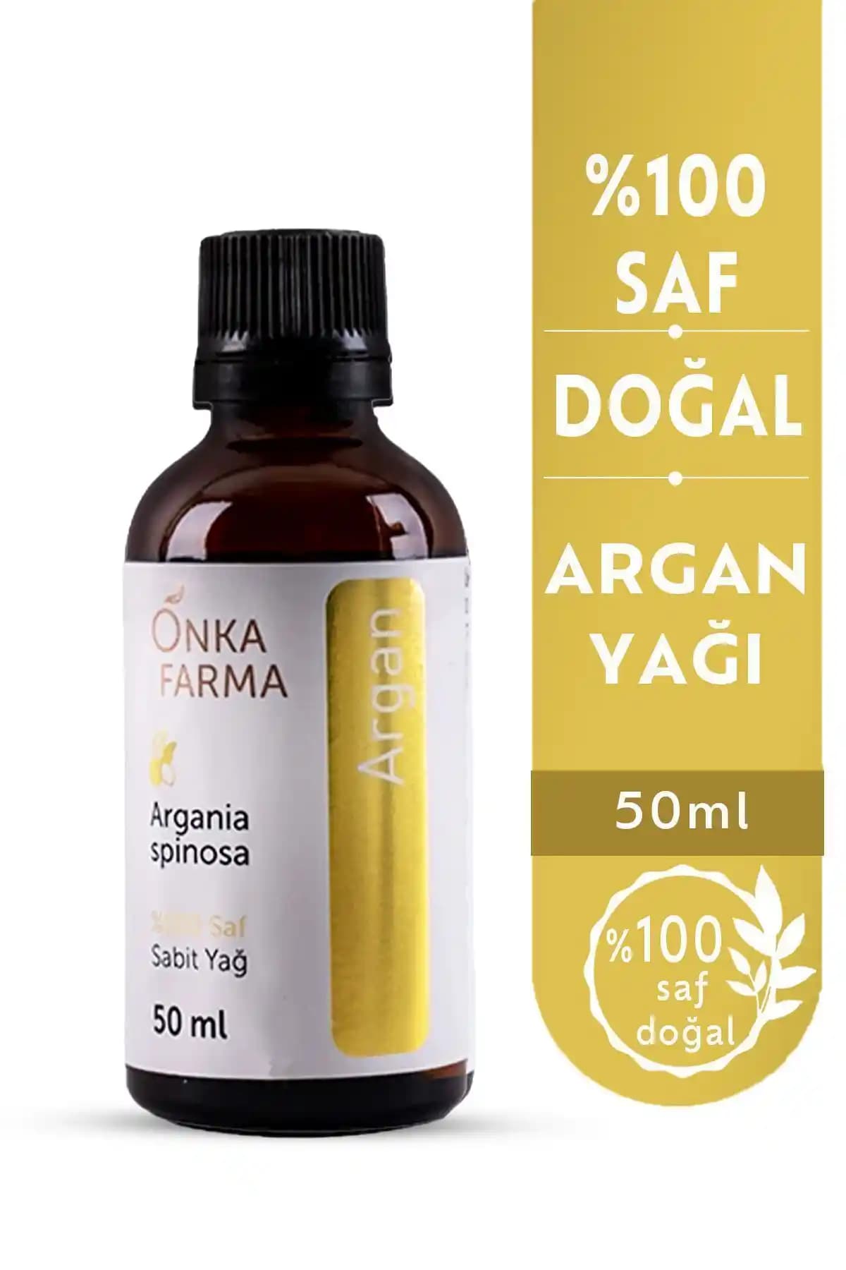 OnkaFarma %100 Saf Argan Yağı 50 ml Doğal Güzellik ve Bakım Ürünü