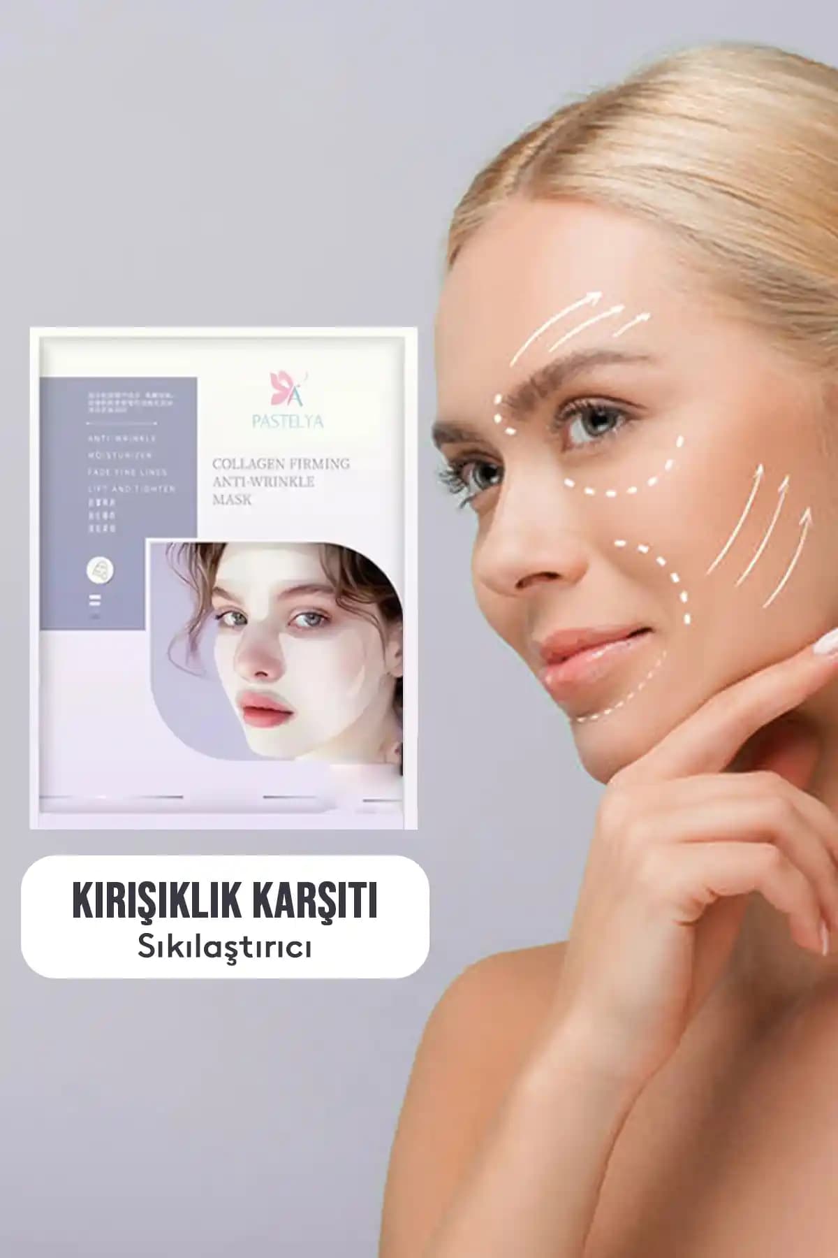 Pastelya Çene Gıdı Kolajen Lifting Maskesi ile Cilt Sıkılaştırma ve Gençleştirme