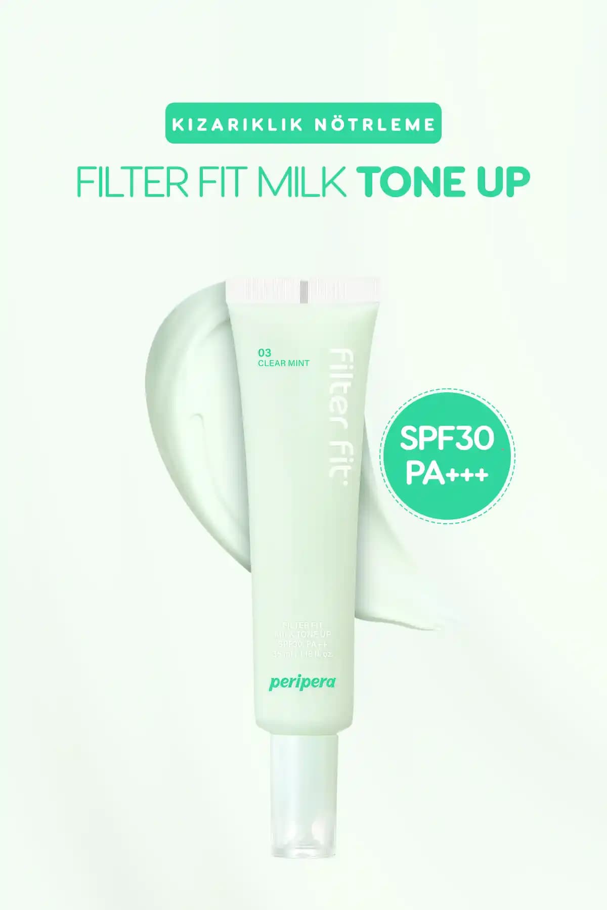 Peripera Filter Fit Milk Tone Up Kremi Kızarıklık Gizleyici ve Cilt Tonunu Eşitleyen Ürün