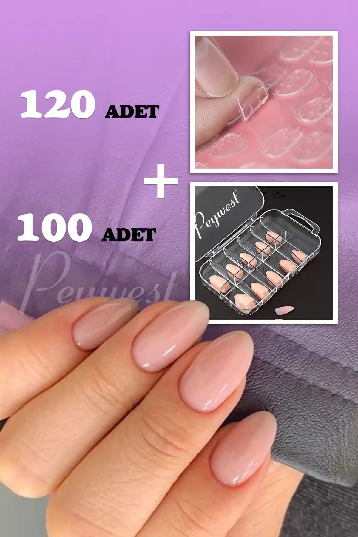 PEYWEST 2'li Pembe Tırnak Seti: Güzel ve Dayanıklı Tırnaklar İçin Pratik Çözüm