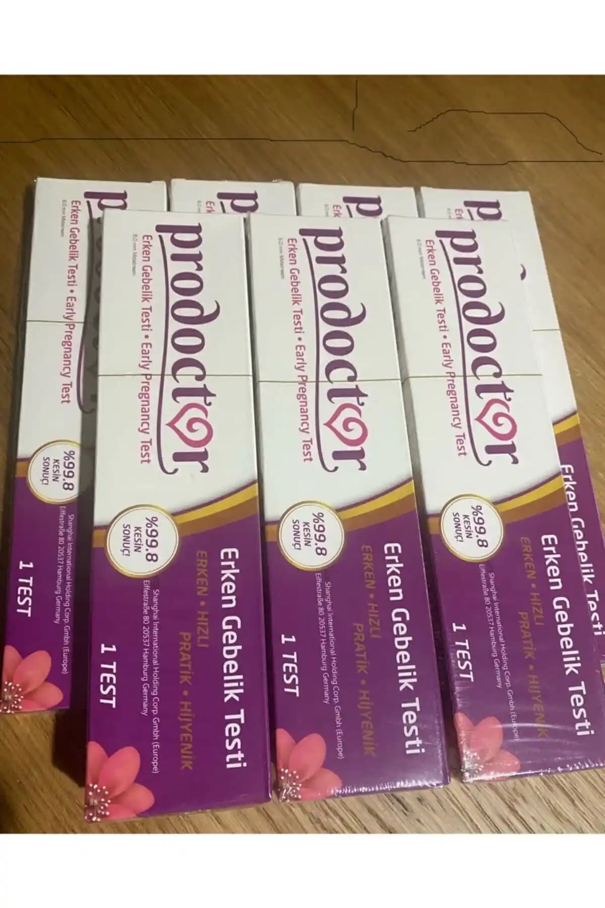 Prodoctor Erken Gebelik Testi 7'li Set Güvenilir ve Hızlı Gebelik Tespiti İçin Uygun