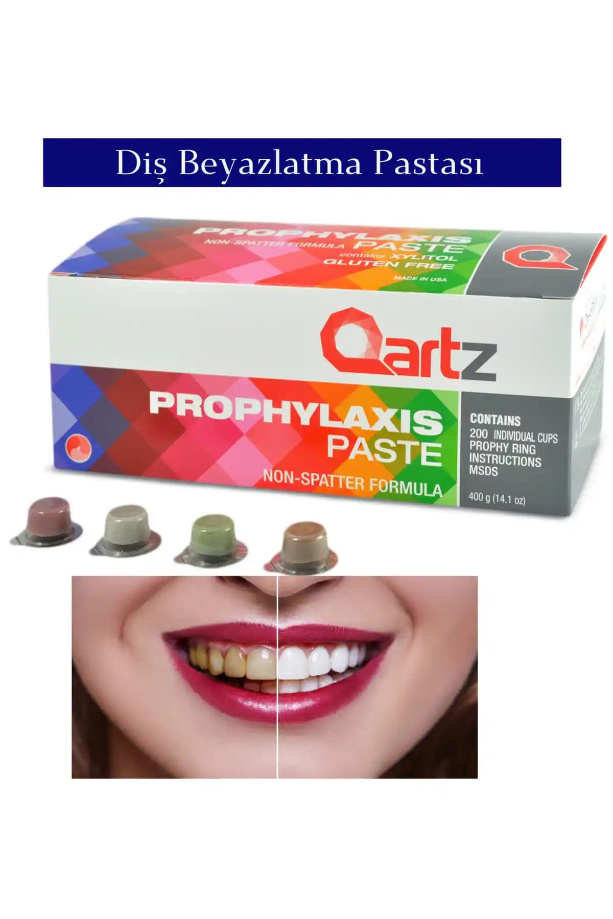 Qartz Diş Beyazlatma ve Parlatma Pastası: Doğal ve Etkili Diş Beyazlatma Seti