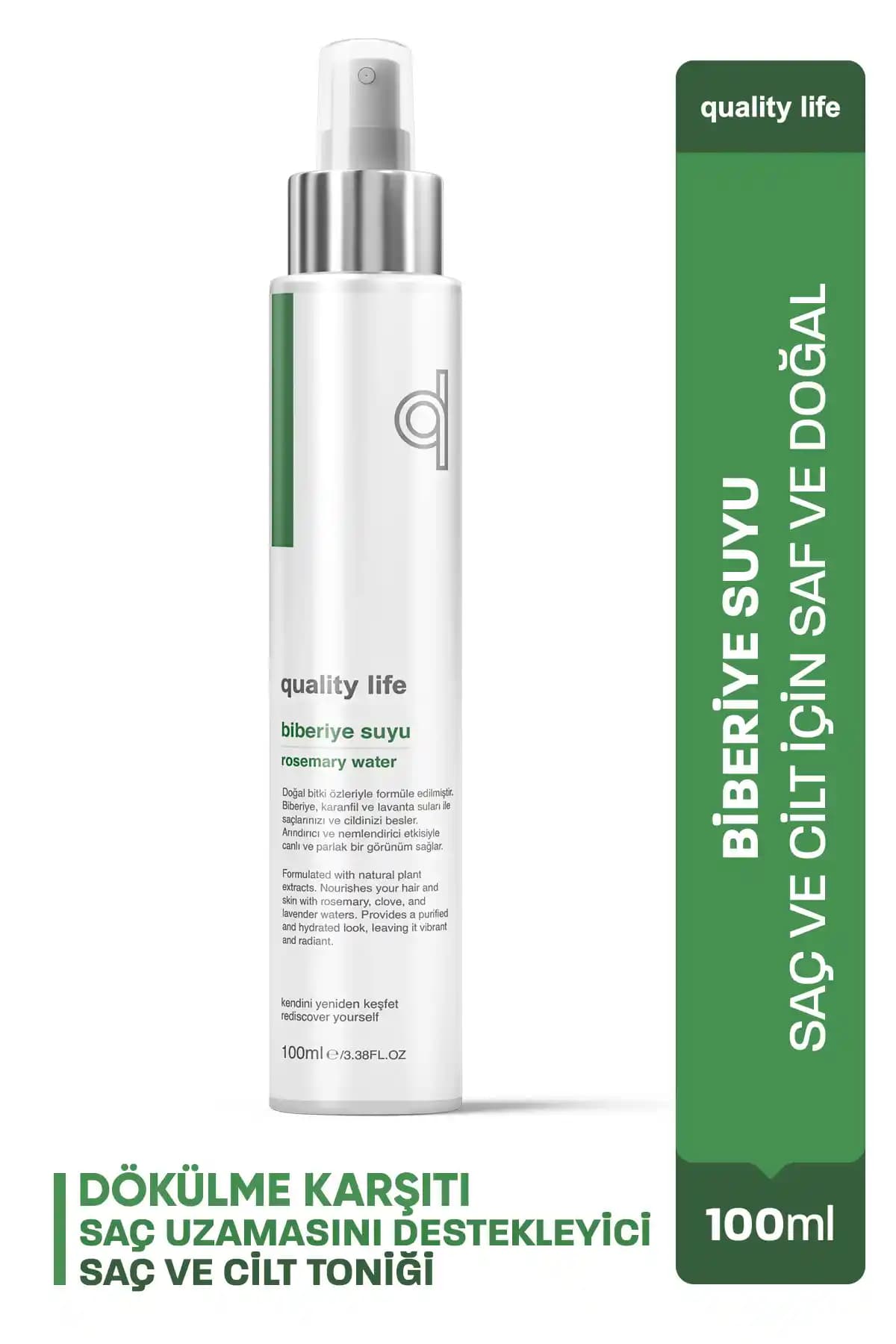 Quality Life Saf Biberiye Suyu ile Doğal Güzellik ve Sağlık Destekleri