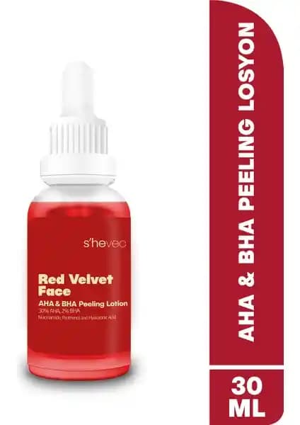 S'he Vec %30 AHA & %2 BHA Peeling Serumu: Cilt Yenileme ve Parlaklık Artırıcı Ürün