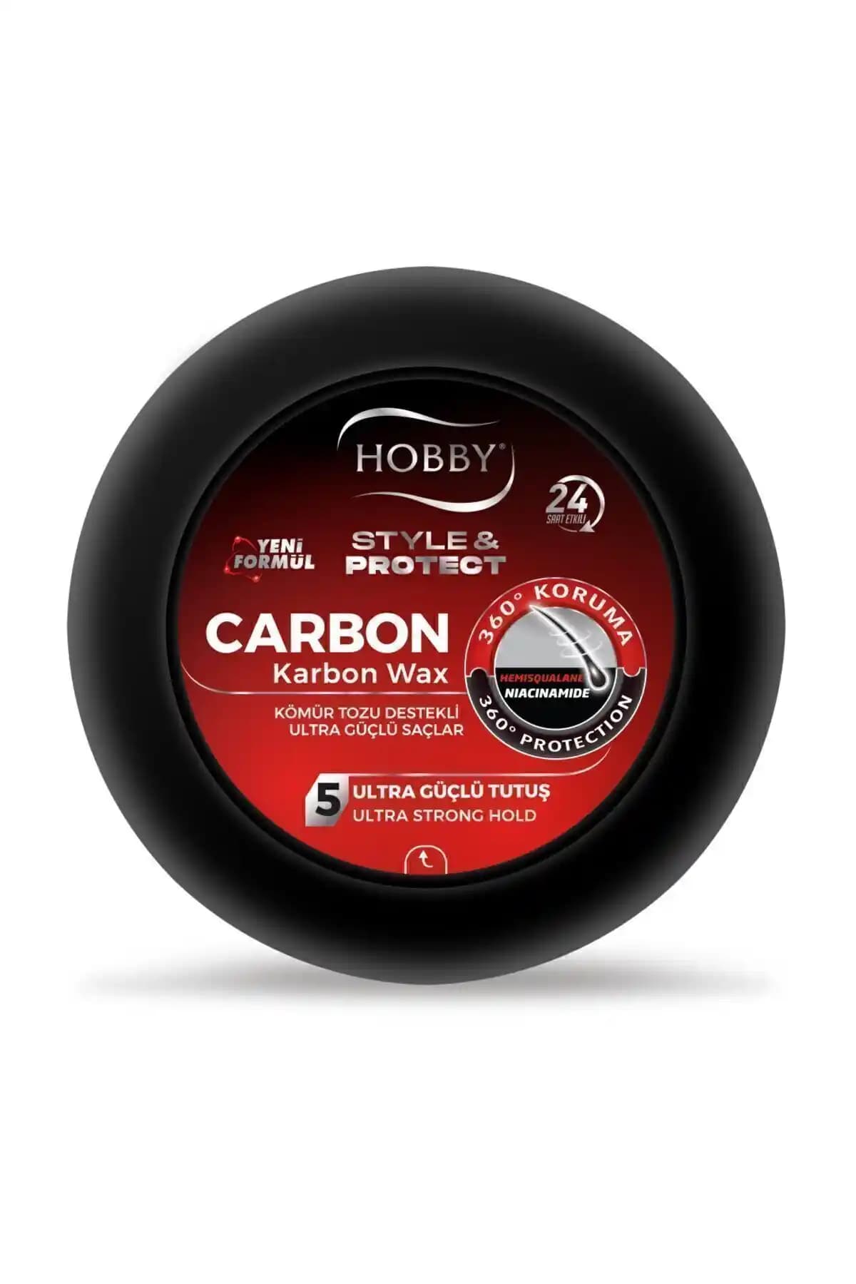Saç Şekillendirme ve Koruma İçin Yenilikçi Hobby Style & Protect Carbon Wax 100 ml