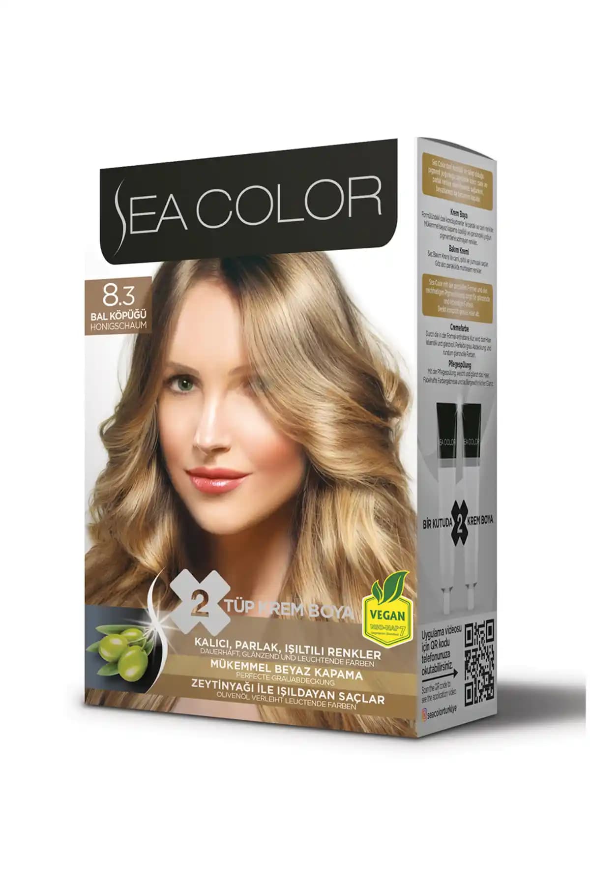 Sea Color Set Boya 8.3 Bal Köpüğü - Doğal ve Kalıcı Saç Boyası Ürünü