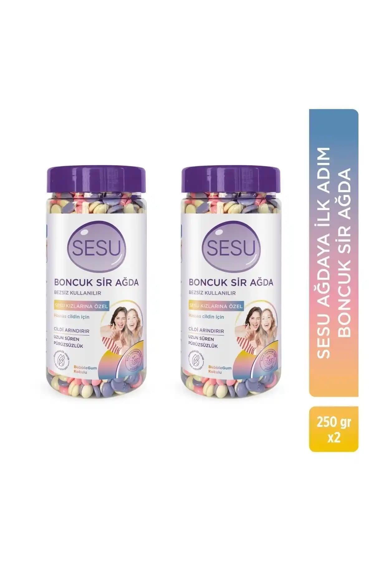 Sesu İlka<dı>m Boncuk Ağda 250gr x2 Adet - Güvenilir ve Etkili Tüy Dökücü Çözüm