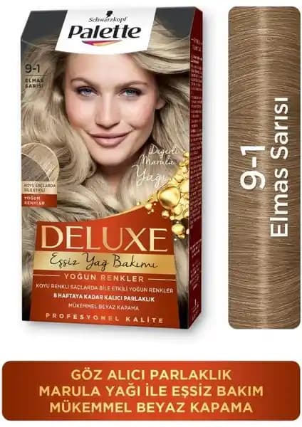 Shwarzkopf Palette Deluxe 9-1 Diamond Blond Saç Boyası İncelemesi ve Kullanıcı Yorumları