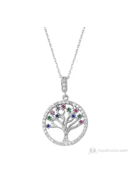 Silver & Silver Hayat Ağacı Kolye: Zarif Tasarım ve Anlamlı Detaylar İçeren Kadın Takısı