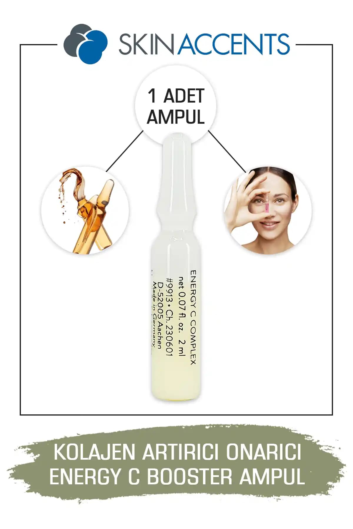 Skin Accents Kolajen Arttırıcı Onarıcı Ampul: Hassas Ciltler İçin Yaşlanma Karşıtı Bakım