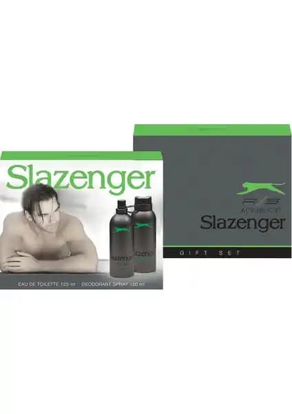 Slazenger Active Sport Yeşil Set Erkekler İçin Ferah ve Kalıcı Günlük Kullanım Parfümü ve Deodorantı